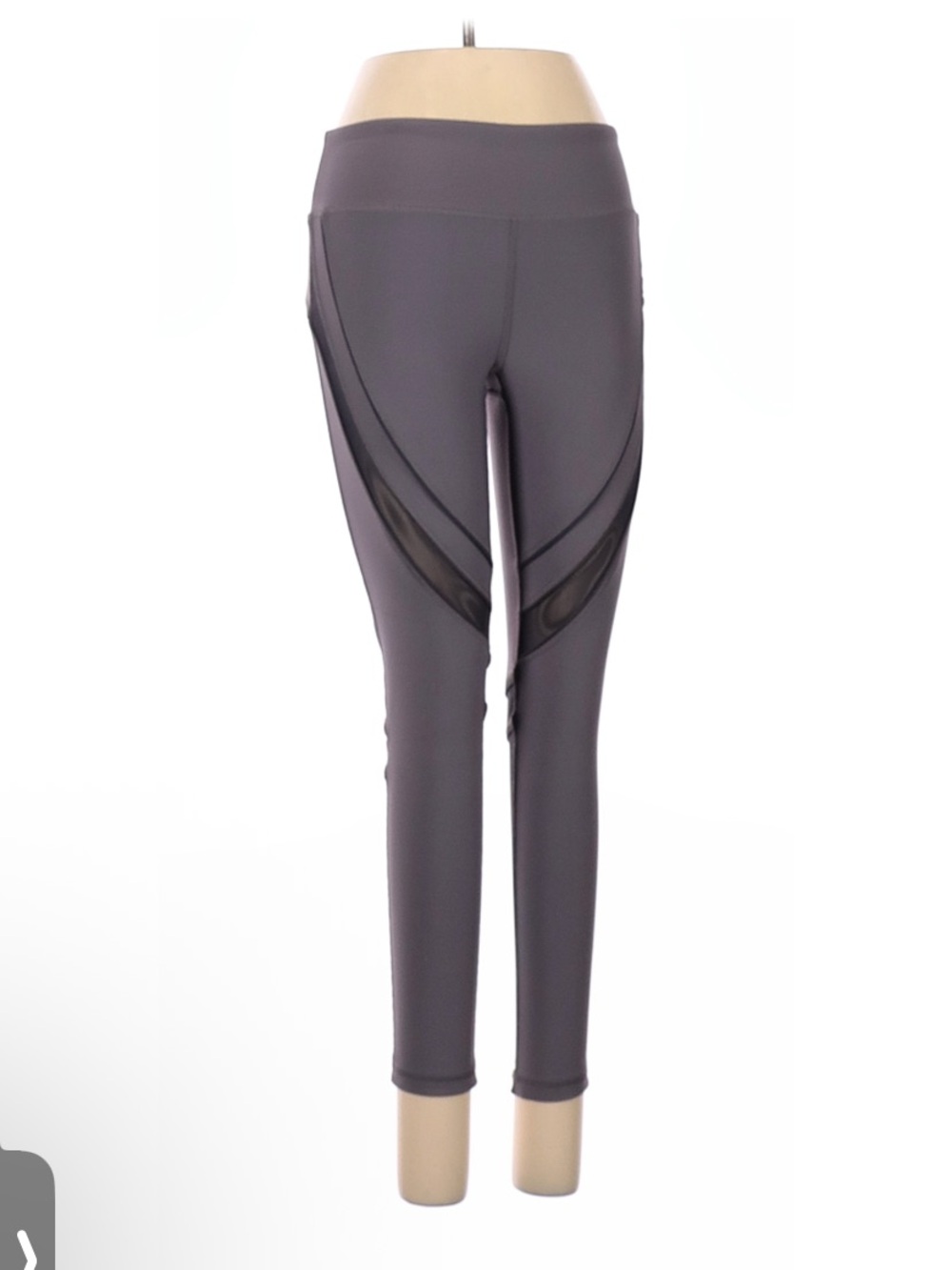 Gottex Dusty Purple Leggings with Sheer Mesh Panels